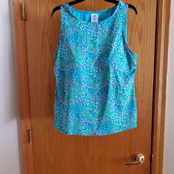 Lands' End Other - Swim Tankini, Lands' End XL Long Turquoise Pattern